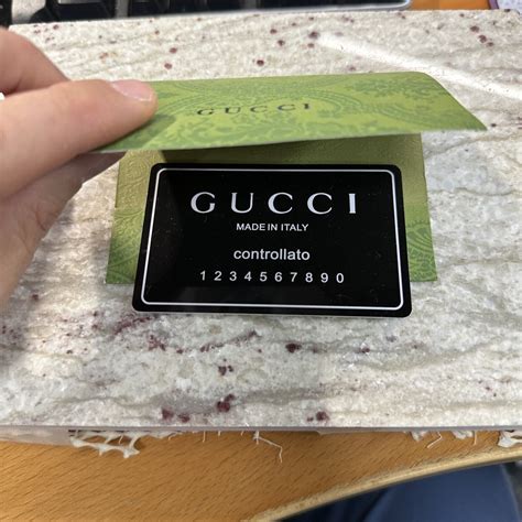 authentic gucci code|gucci authentication card.